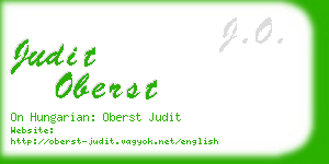 judit oberst business card